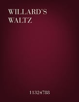 Willard's Waltz piano sheet music cover